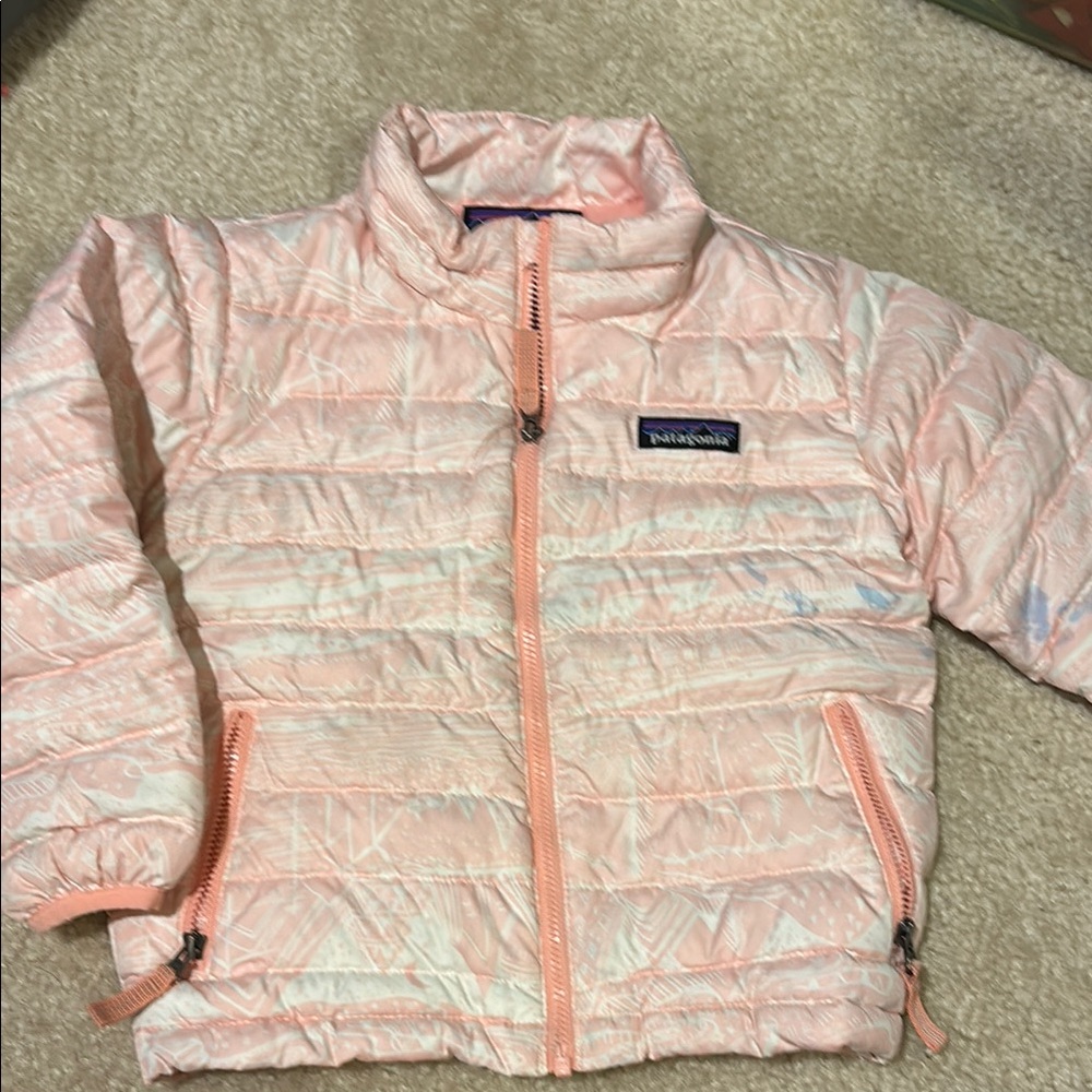 Patagonia Kids Light Pink Puffer Jacket size 3